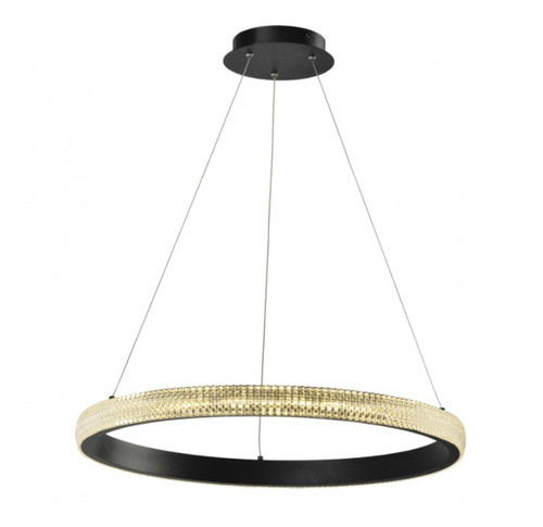 Pendente Led Anilla Sand Black 1 Anél - Hevvy 0