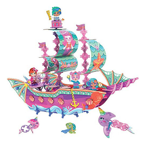 Pinxies Marvelous Mermaid Ship Juego Para Niños, Juguete Mág 0