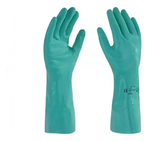 Guantes Largos Nitrilo Verde Secur  Ft 0