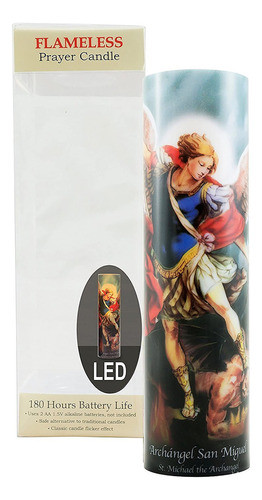 Vela Para Rezar Led The Saints Collection St. Michael 1