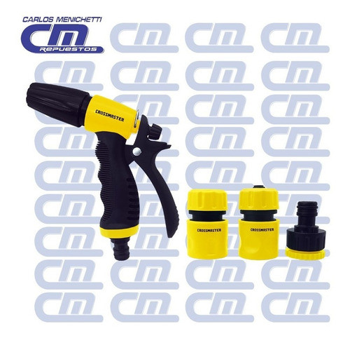 Pistola Para Riego Ajustable Set Acoples - Crossmaster 1