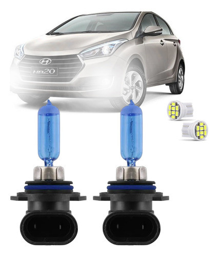 Kit Lampadas Farol De Milha Hb20 Premium 2016 2017 2018 0