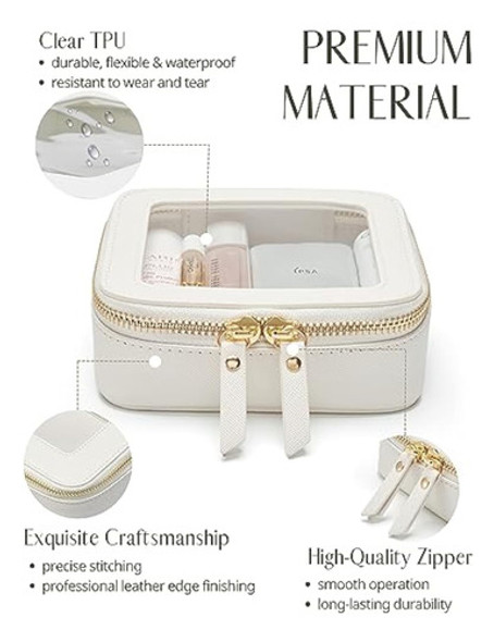 Popvibe Bolsa De Maquillaje Transparente, Neceser 1