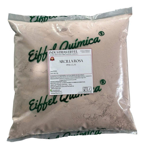 Arcilla Rosa 1kg Uso Cosmetico Eiffel Quimica 0