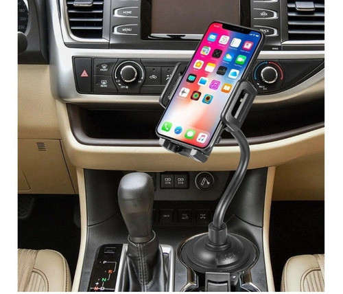 Soporte Celular Universal En Portavaso De Auto 360 Grados 1