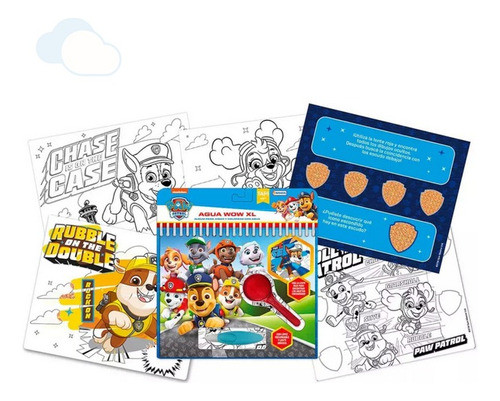 Paw Patrol Agua Wow Xl Album Para Colorear C/ Agua 0