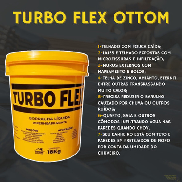 Imper. Turbo Flex Telha Romana/zinco/barro/eternit/laje 1 8k 1