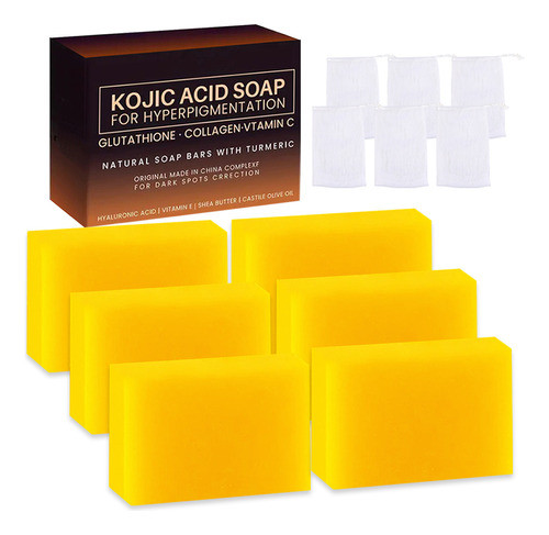 Sabonete De Ácido Kójico Branqueador De Açafrão 100g* 6 0