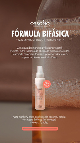 Argán Ossono Shampoo Mascara Bifase Crema De Peinar Kit X4 1