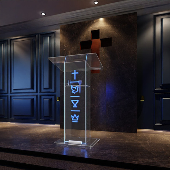 Púlpito Acrílico P/palestras E Eventos Gravação 12x S/juros 1