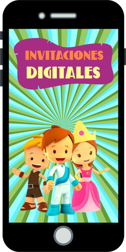 Invitación Digital Animadas Personalizadas Pequeños Héroes 1