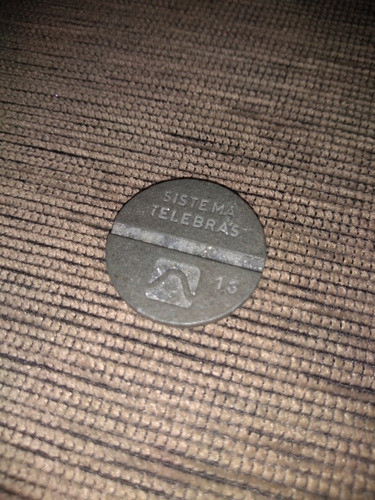 Ficha Telefônica Orelhão Ano 1982 Sistema Telebrás Foto Real 1