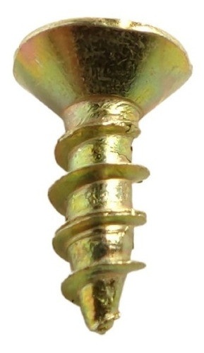 Tornillo Fix 3,5x12 Dorados Para  Madera  5000 Unidades 1