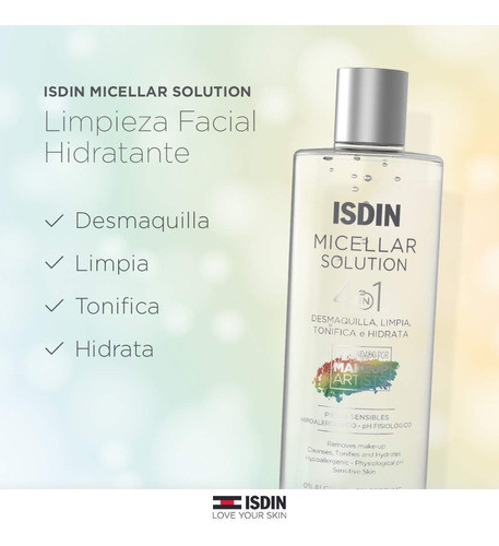 Isdin Solución Micelar 4 En 1 X 400 Ml 1