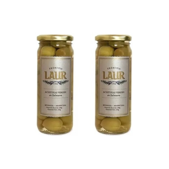 Aceitunas Verdes Premium X320g X2 Uni Laur Zetta Bebidas 0