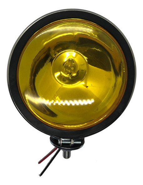 Faro Iodo Auxiliar Redondo 6  Metálico Cromado Ámbar 1