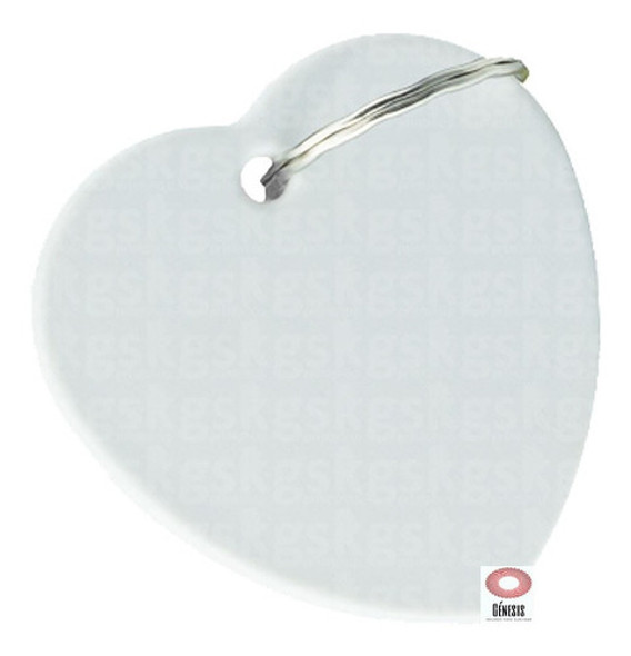 Llavero Polimero Sublimable Sublimar Corazon Caja X 20 1