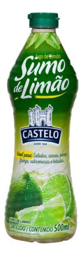 Sumo De Limão Castelo 500ml - Kit Com 5 0