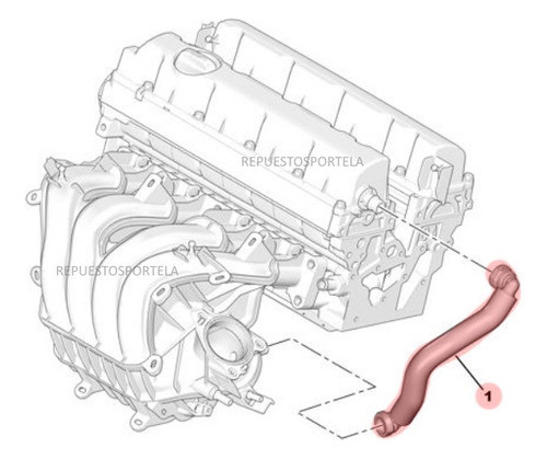 Caño Manguera De Gases Original Peugeot 308 408 2.0 16v Naft 1