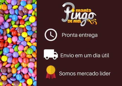 Balas Gelatina Minhocas Brilho 500g - Fini 1