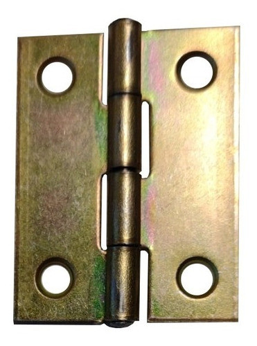 Bisagra Libro 38mm 5005 Puertas Muebles Zinc Amarillo X 24u 0