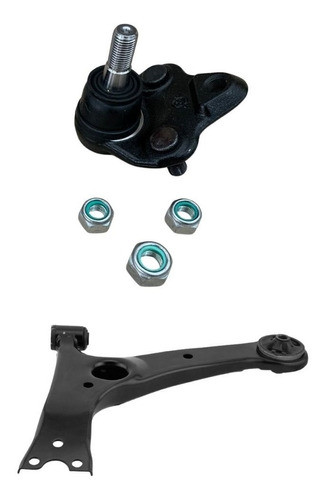 Kit Da Bandeja Suspensão + Pivô Esquerdo Corolla 2003 A 2008 0