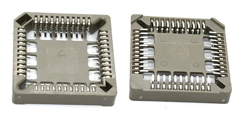 5x Soquete Plcc44 Smd Marrom Plcc 44 Pinos Solda Smd 0