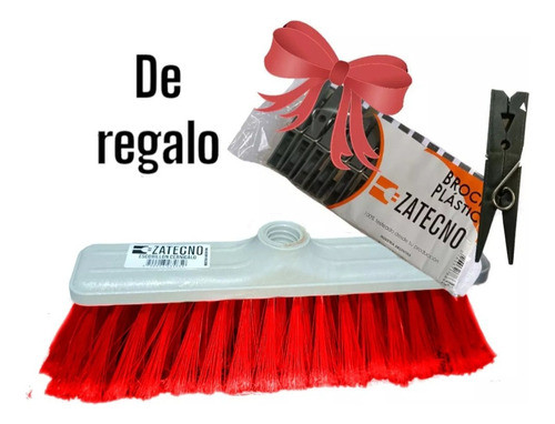 Escoba Escobillon Zatecno Interior Exterior + Broches 1