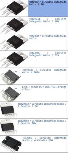 Tda2002 Circuito Integrado Audio 8w-p 1