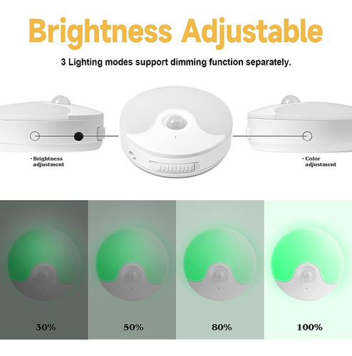 ~? Luz Nocturna Led Recargable, Mini Luces Con Sensor De Mov 1
