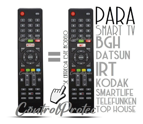 Control Remoto Smart Tv C00-t Telefnken Rca Netflix You Tube 1