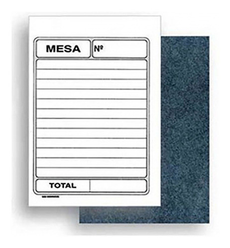20 Blocos Comanda Pedido De Mesa C/ Carbono 2 Vias Sidgraph 0