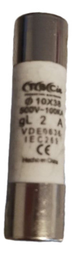 Fusible Gl 2a 500v 10x38 Tbcin 0