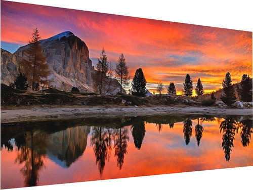 Kit Diamond Painting Completo 70cm X 40cm Lago Y Pradera 0