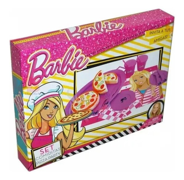 Set De Comiditas Pizza Party De Barbie 0
