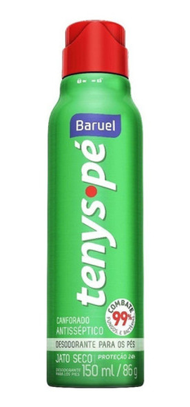 Talco Tenys Pé Baruel Jato Seco Canforado 150ml Kit C/03 1