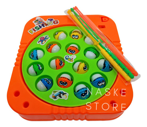 Pesca Magic Fishing Game Peces Caña Infantil Pila Chico Niño 0
