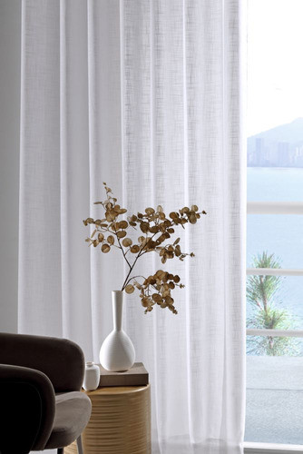 Cortina Inove Linhão Trilho Suisso 5,40 X 3,00m Natural 670 1