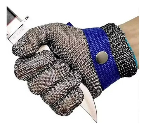 Guante Malla De Acero Inoxidable 316 Anticorte Seguridad N9 0