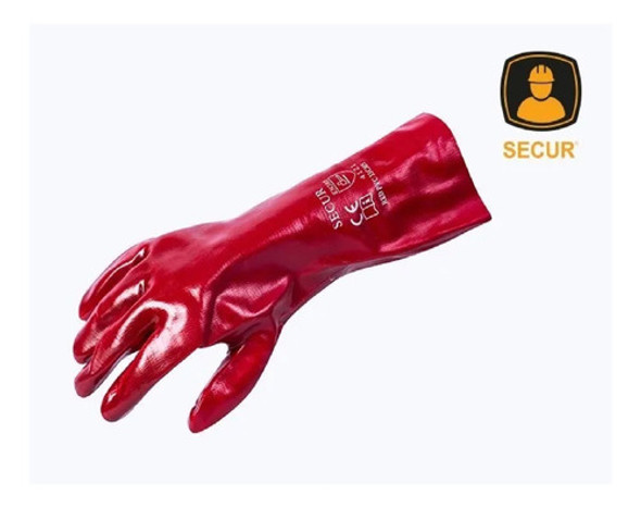 Guante Pvc Rojo - 45 Cms - Tyt 1 Guante Pvc Rojo - 45 Cms - Tyt 1