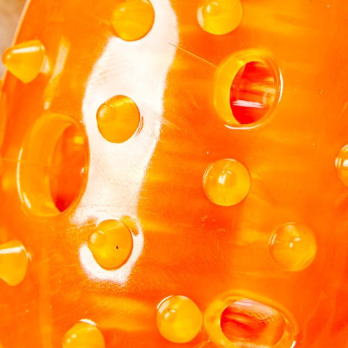 Brinquedo Rubberclean Mordedor P/ Caes Pet Chalesco Laranja 1