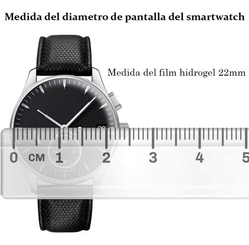 Film Hidrogel Protector Pantalla Smartwatch Diametro 45mm X2 1