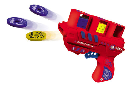 Spiderman Pistola Shotter Disc Con 18 Discos Full 0