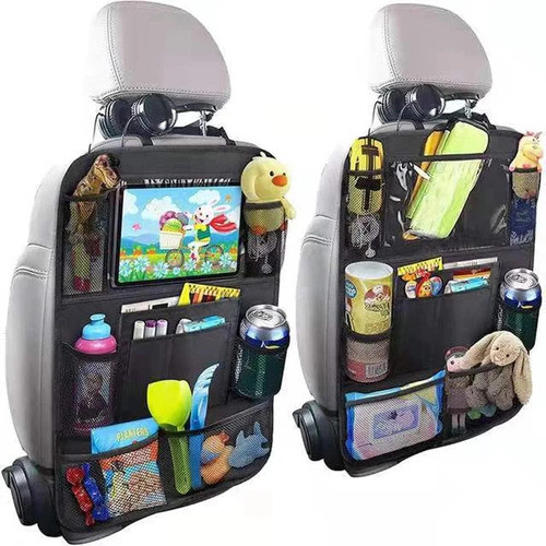 Organizador Auto Respaldo Asiento Tablet Varios Bolsillos 0