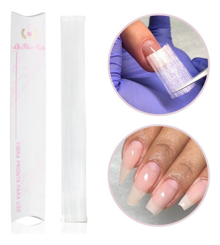 Fibra De Unha Pronta Pra Uso - 50 Unhas - Lb Fiber Nails 0
