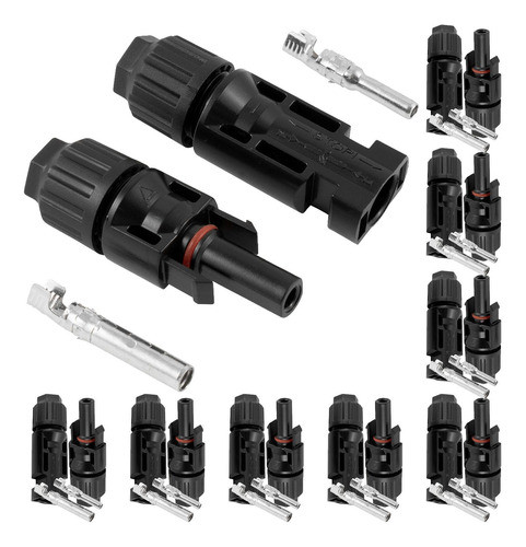 Conector Mc4 Para Sistema Fotovoltaico Painel Solar 10 Pares 0