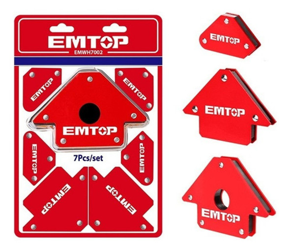 Juego Escuadras Magnéticas Soldador 7pzas Emtop Industrial 0