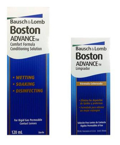 Solucion Acodicionadora + Limpiadora Boston Lentes De Contac 0