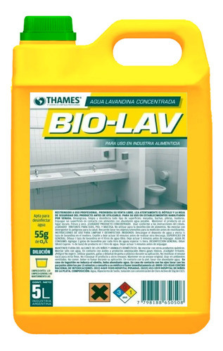 Agua Lavandina 55grs X 5l 0