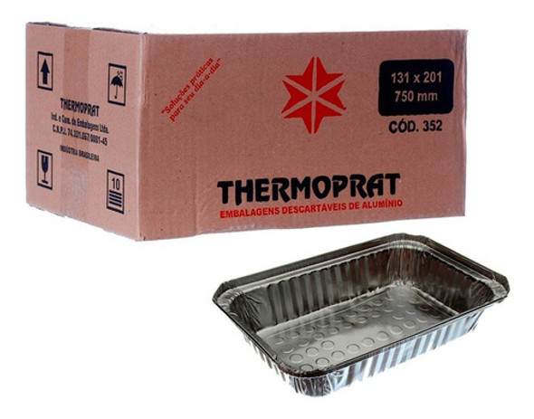 Bandeja  De Alumínio Descartável 750ml C/ Tampa 50 Unidades 0 Bandeja  De Alumínio Descartável 750ml C/ Tampa 50 Unidades 0